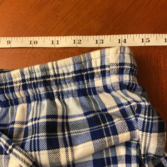 Chaps Men’s Flannel Shorts Blue Plaid Small - Picture 6 of 8